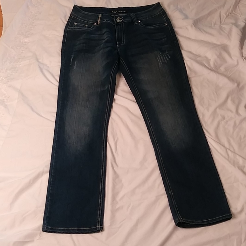 P&P JEANS Women Blue Jean Size: 15/16 NWOT